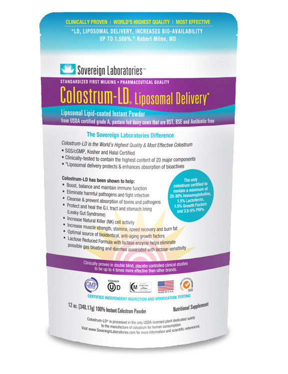 Colostrum LD™ Powder 12 oz. (340 grams) Sovereign Laboratories
