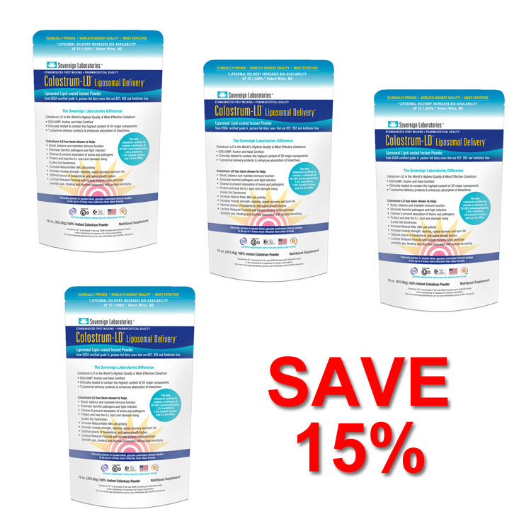 Colostrum LD™ Powder :: 16 oz, 4-pack | Sovereign Laboratories