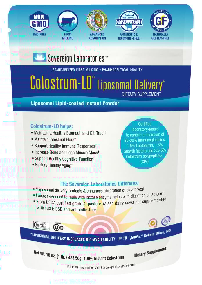 16oz liposomal delivery colostrum sovereign laboratories