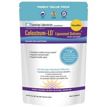 Colostrum-LD® Powder, Natural Vanilla Flavor :: 32oz/907g, ~90-180 Day Supply