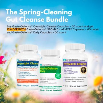 Spring-Cleaning Gut Cleanse Bundle:: Overnight Cleanse + Stomach Armor + GastroDefense Daily