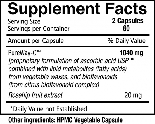 Vital C-LD® 120 ct. 520mg Capsule Bottle