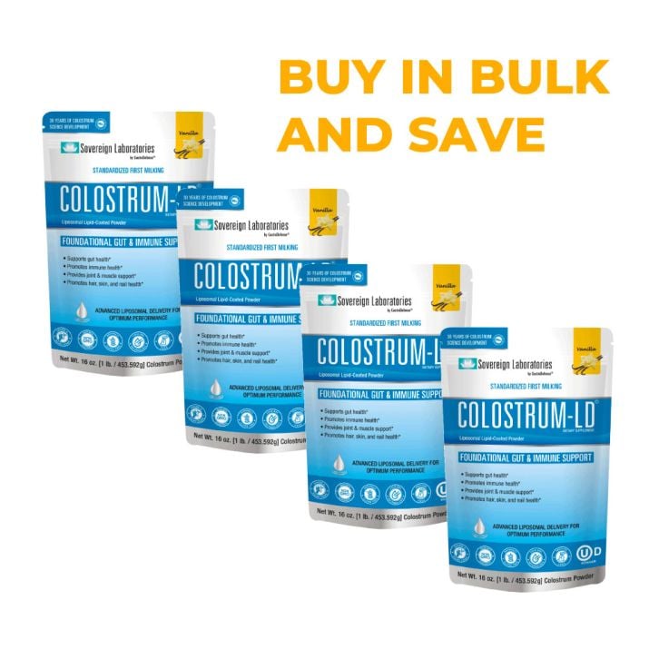 Colostrum-LD® Powder, Natural Vanilla Flavor :: 16 oz, 4-pack