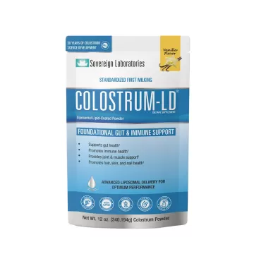 Colostrum-LD® Powder, Natural Vanilla Flavor :: 12oz/340g, ~30 Day Supply