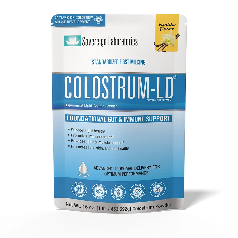 16 oz Colostrum-LD® Powder, Vanilla Flavor, 5,000mg serving