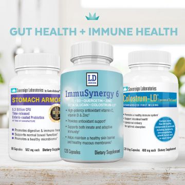 Defend & Protect Trio :: Stomach Armor + ImmuSynergy 6 + Colostrum-LD Capsules