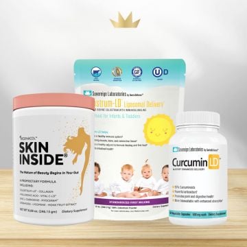 Family GI Essentials :: Regenacol Skin Inside + Curcumin-LD + 12oz Infant & Toddler Colostrum-LD
