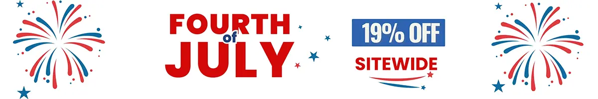4th of July Sitewide 19% off sale