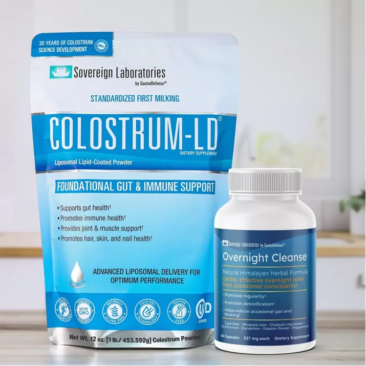 2-Step GI Restoration Bundle :: Overnight Cleanse + 12oz Colostrum-LD
