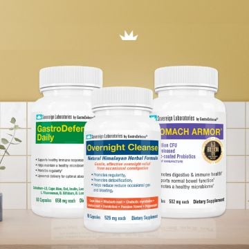 Gut Defender Trio :: Overnight Cleanse + Stomach Armor + GastroDefense Daily