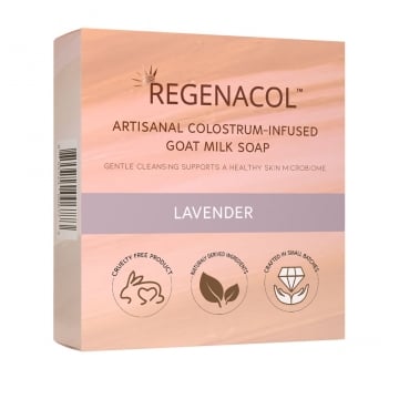 Jabón artesanal de leche de cabra con infusión de calostro Regenacol™ - Lavanda