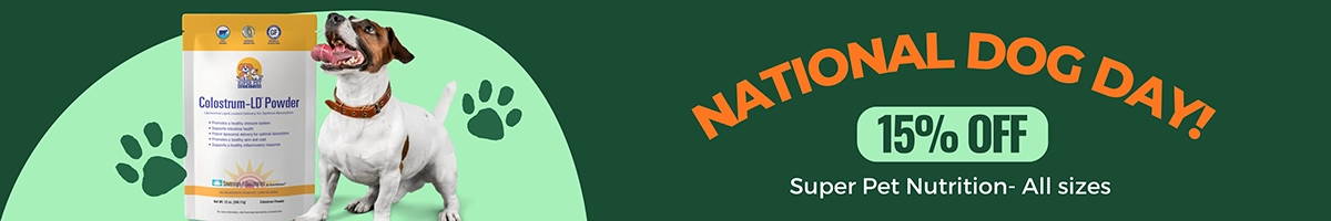National Dog Day - Super Pet Nutrition - 15% off