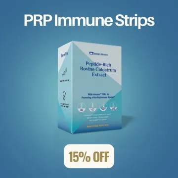Peptide-Rich Bovine Colostrum Extract, Fast Dissolving Oral Strips with Immunel™ - 60 Strips