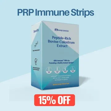Peptide-Rich Bovine Colostrum Extract, Fast Dissolving Oral Strips with Immunel™ - 60 Strips