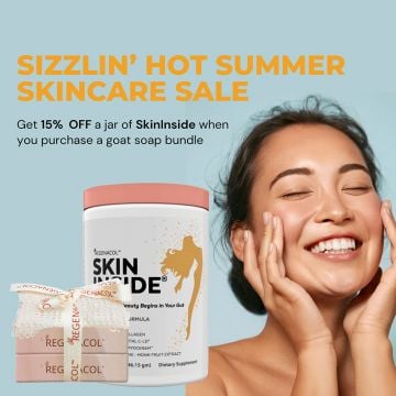 SIZZLIN' Hot Summer Skincare Bundle:: Skin Inside + Goat Milk Soap Bundle