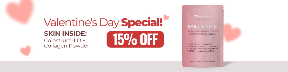 Valentine's Day Special: Skin Inside® - Colostrum-LD® + Collagen powder 15% off
