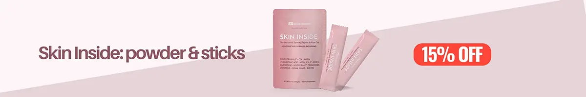 Skin Inside: powder & sticks, 15% off