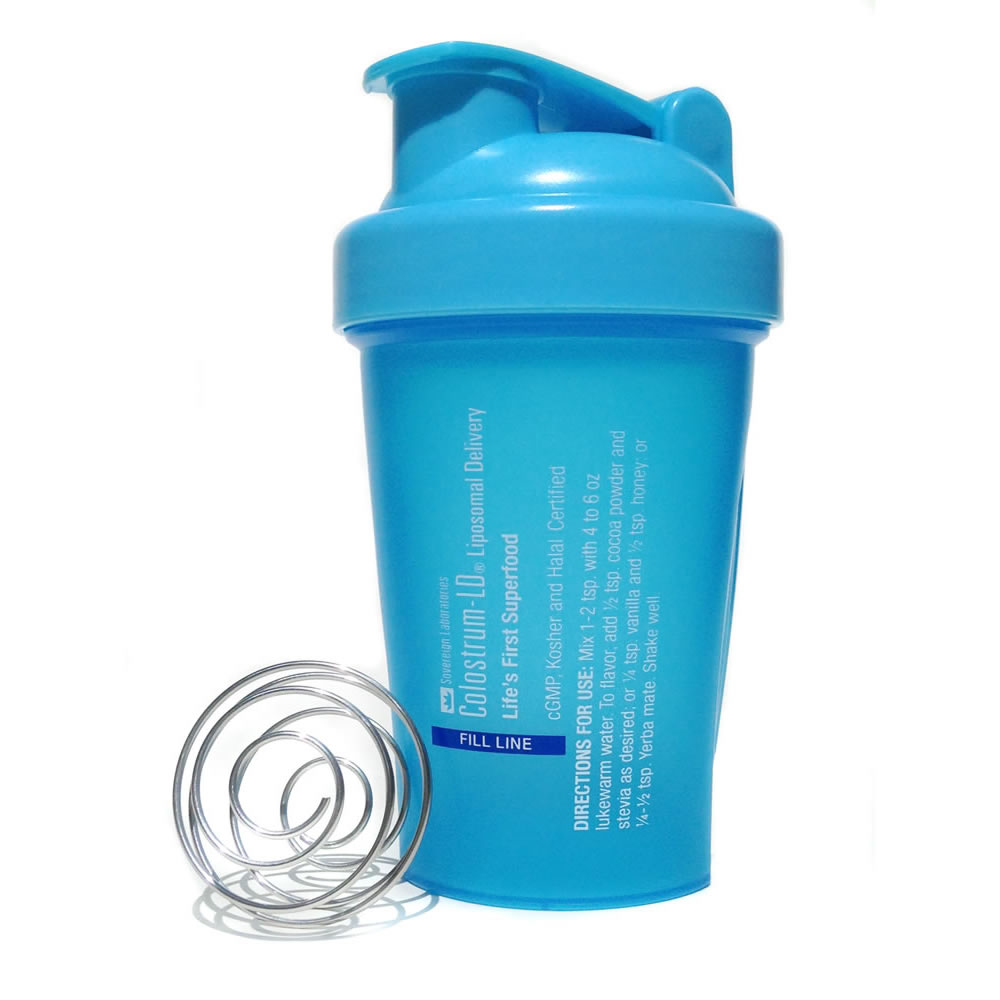 Sovereign Laboratories Protein Shaker Mixer Bottle - 500ml /16oz Colostrum and D