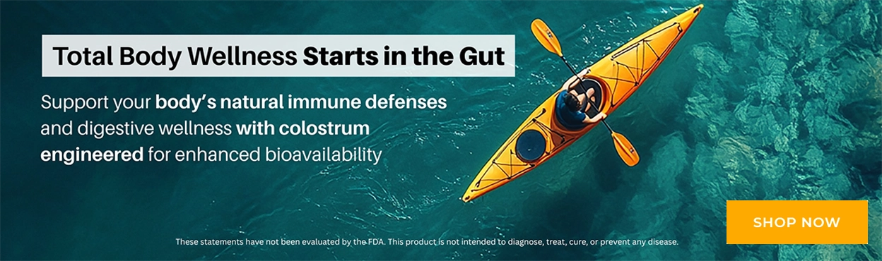 Support your body's natural immune defenses and digestive wellness with colostrum engineered for enhanced bioavailability