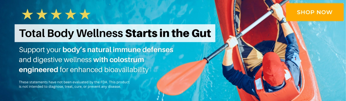 Support your body's natural immune defenses and digestive wellness with colostrum engineered for enhanced bioavailability