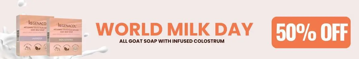 World Milk Day - Save 50% on Goat Milk Soap with infused Colostrum