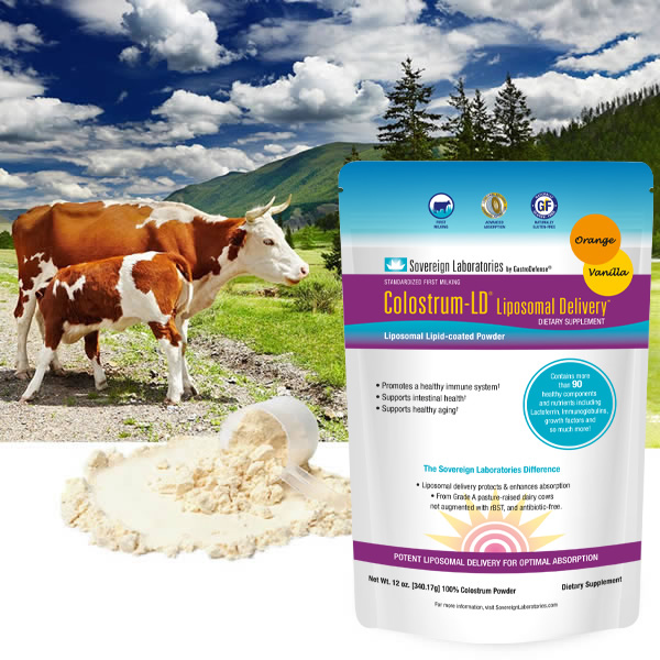 12oz Colostrum Powder Orange-Vanilla and Cows