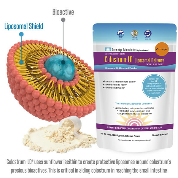 Colostrum Powder Orange 12oz with Liposomal Delivery
