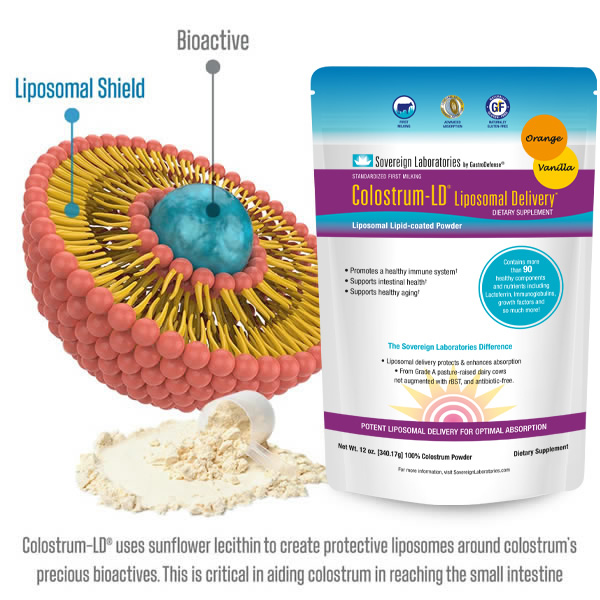 Colostrum Powder Orange-Vanilla 12oz with Liposomal Delivery