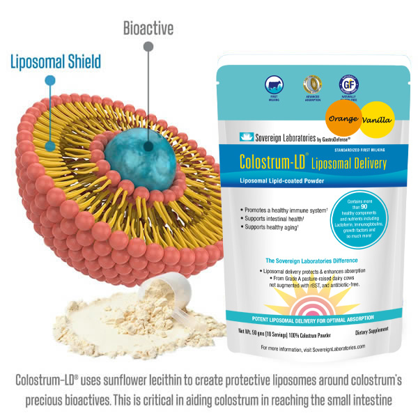 Colostrum Powder Orange-Vanilla 50g with Liposomal Delivery