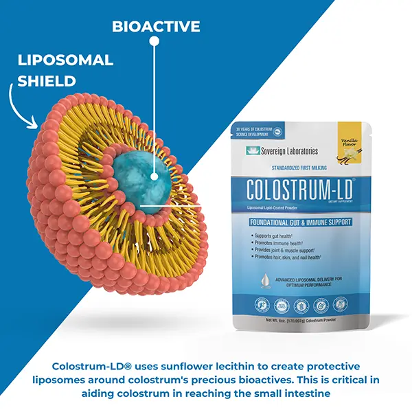 Colostrum Powder Vanilla 6oz with Liposomal Delivery