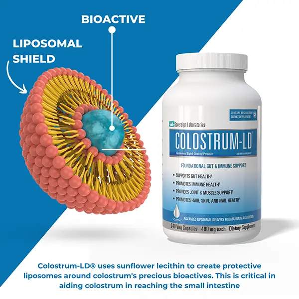 Colostrum Capsules 120 count with Liposomal Delivery
