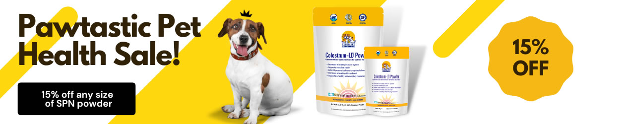 Pawtastic Pet Health Sale: 15% of any size of SPN powder