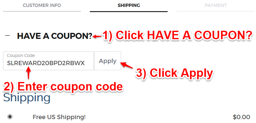 Apply Coupon